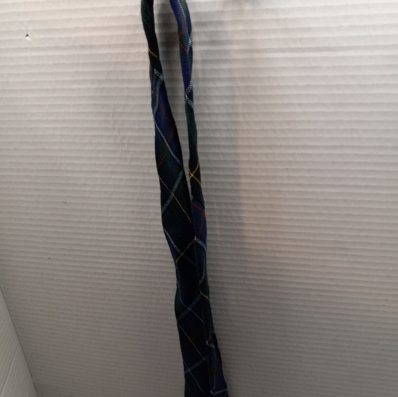 Lochcarron Of Scotland 3.75 x 56 Blue Green Wool Plaid Gordon Clan Tartan Tie - Picture 8 of 12